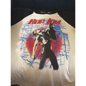 1987 BON JOVI 52,000 fans-GRAIL-MINT-Chicago Raglan Tee-Slippery When Wet